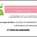 E3D : Les Amandeirets, lauréat du concours Photo Nature organisé par le (...)