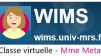 logo du site Wims - Classe Virtuelle Mme Metay
