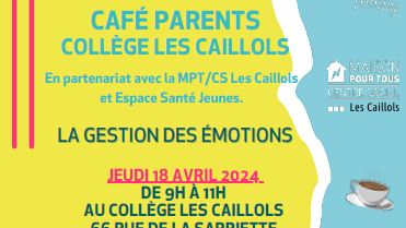 MPT - Café des parents : la gestion des émotions