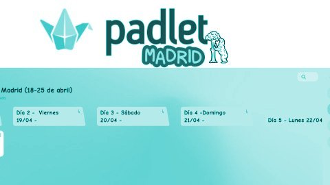 Le Padlet du voyage à Madrid