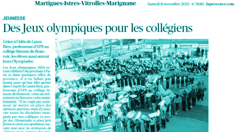 Les Olympiades de Simone de Beauvoir 2023-2024
