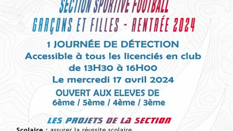 Détection section football