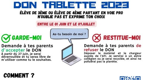 Don de tablettes 2023