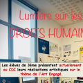 « Lumière sur les Droits Humains », une nouvelle expo au CDI ! (par Mme Lerouge)
