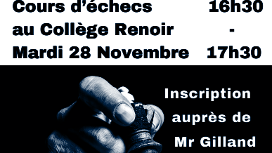 Cours d'échecs collège Renoir