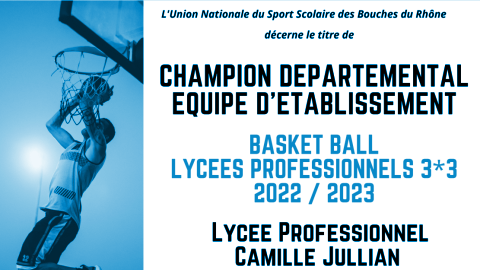 Le lycée Camille Jullian est champion départemental de basket 3×3 LP