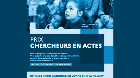 Prix Chercheurs en Actes : candidature jusqu'au 15 avril