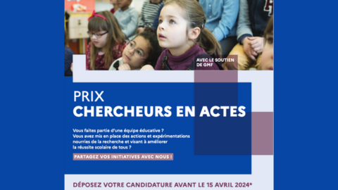 Prix Chercheurs en Actes : candidature jusqu'au 15 avril