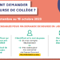 Campagne des bourses nationales de collège 2023-2024