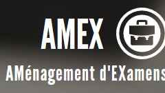 Aménagements des examens - Procédure AMEX