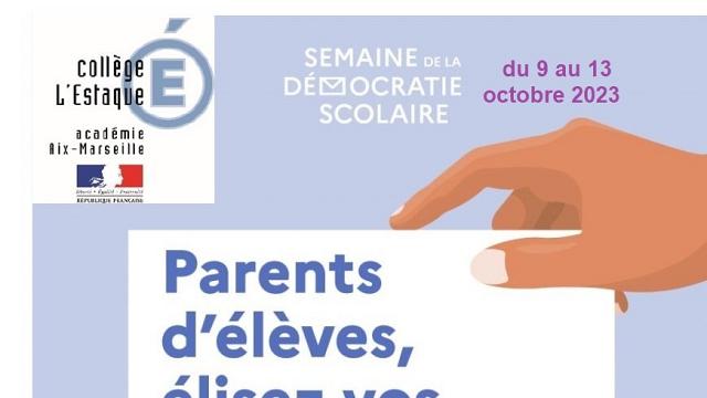 ÉLECTION DES REPRÉSENTANTS DES PARENTS D'ÉLÈVES AU CONSEIL (...)