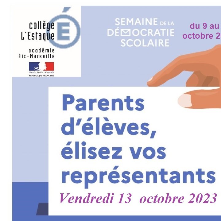ÉLECTION DES REPRÉSENTANTS DES PARENTS D'ÉLÈVES AU CONSEIL (…)