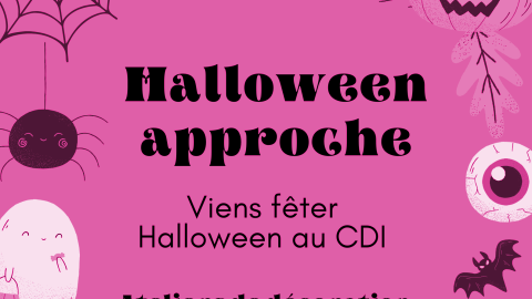 Halloween : Ateliers de décoration et travaux manuels au CDI