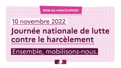 Journée contre le harcèlement le 10 novembre 2022 : Actions et concours (…)