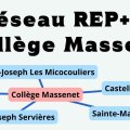 Réseau REP+ du collège Massenet