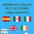 Semaine des langues 27 au 31 mars