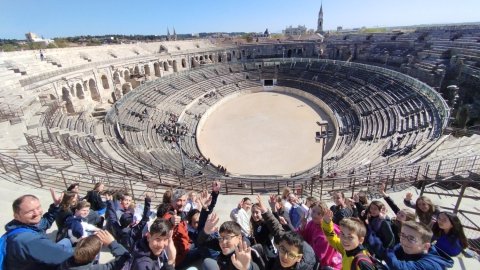 Sortie sur Nîmes des élèves des Langues et Cultures de l'Antiquité