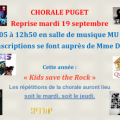 Bibliothèque Chorale : Kids Save The Rock !!! (par Mme Dalard)