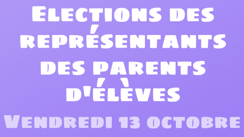 Elections des parents d'élèves - Modalités de vote