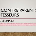 Réunions parents-professeurs - Mode d'emploi