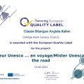 Classe Bilangue - Label Qualité Européen
