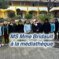 MS de madame Bridault à la médiathèque