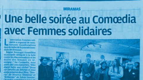 Une soirée au Comoedia avec femmes solidaires