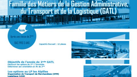 Bac Pro Métiers de la Gestion Administrative, du Transport et de la Logistique