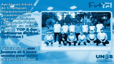 Saison Historique pour l'equipe de Futsal