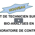Vidéo de Présentation du BTS Bioanalyses en laboratoire de contrôle
