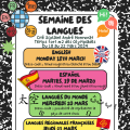 Affiche semaine des langues