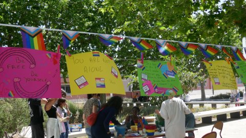 Journée de lutte contre l'homophobie et la transphobie au lycée Langevin