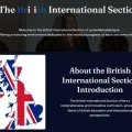 The British International Section