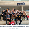 Volley - Les garçons vice-champions 2019