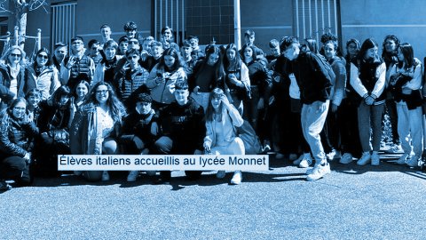 Accueil d'élèves italiens au lycée Jean Monnet