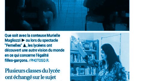 Article paru dans La Provence-Vaucluse : « Le Lycée se penche sur (...)